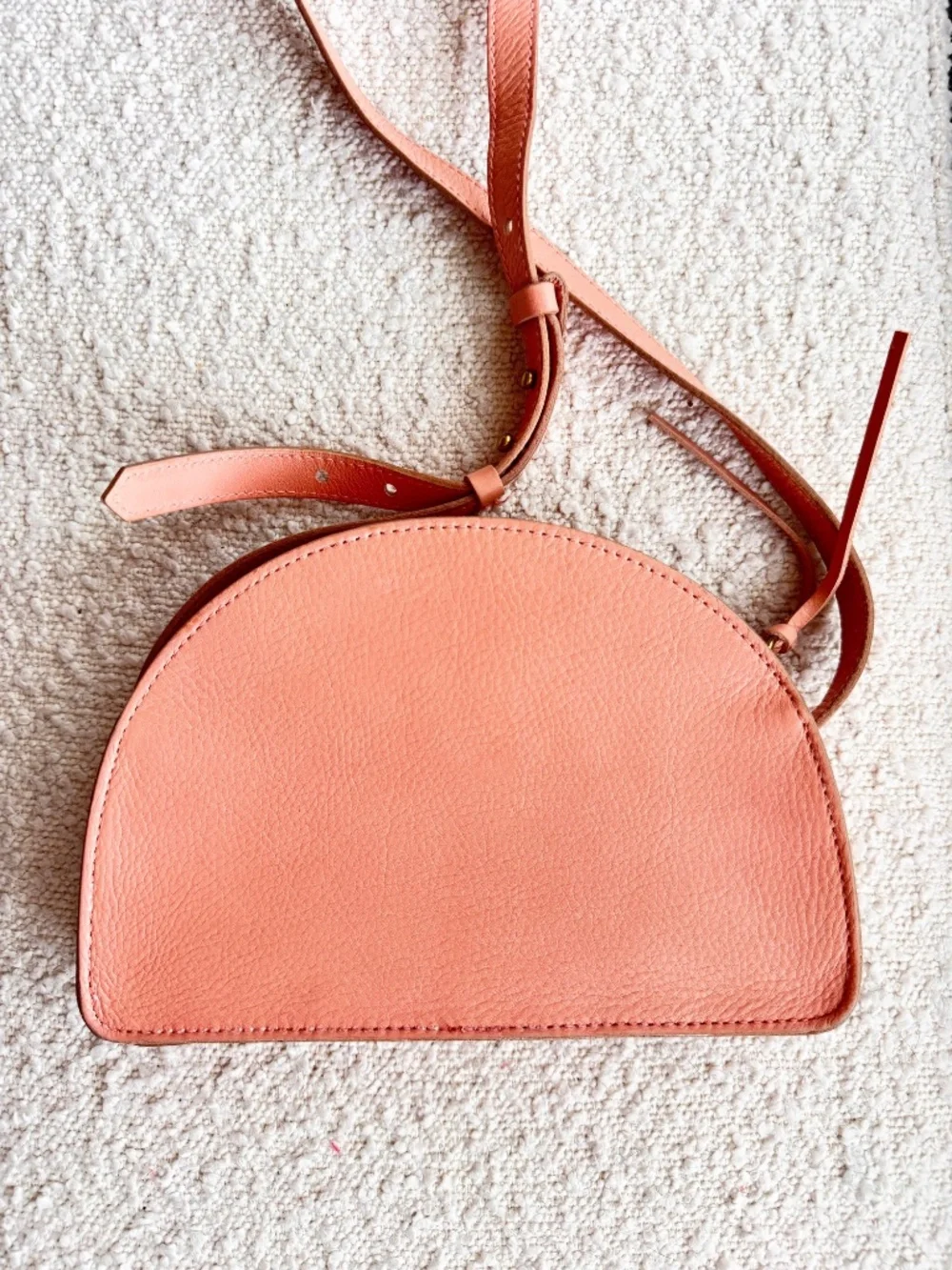 Madewell Simple Half-Moon Crossbody Bag in Light Blossom